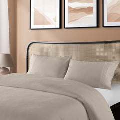 Royal Comfort Blended Bamboo Quilt Cover Sets -Warm Grey-Queen-1951134819664662529