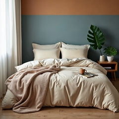 Royal Comfort 1000TC Cotton Blend Quilt Cover Sets Queen - Pebble-1951134821707288576