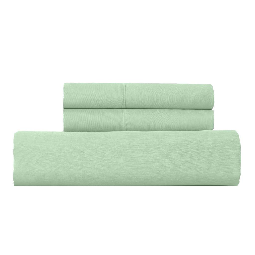 Royal Comfort 1000TC Cotton Blend Quilt Cover Set - King  Green Mist-1951134822881693699