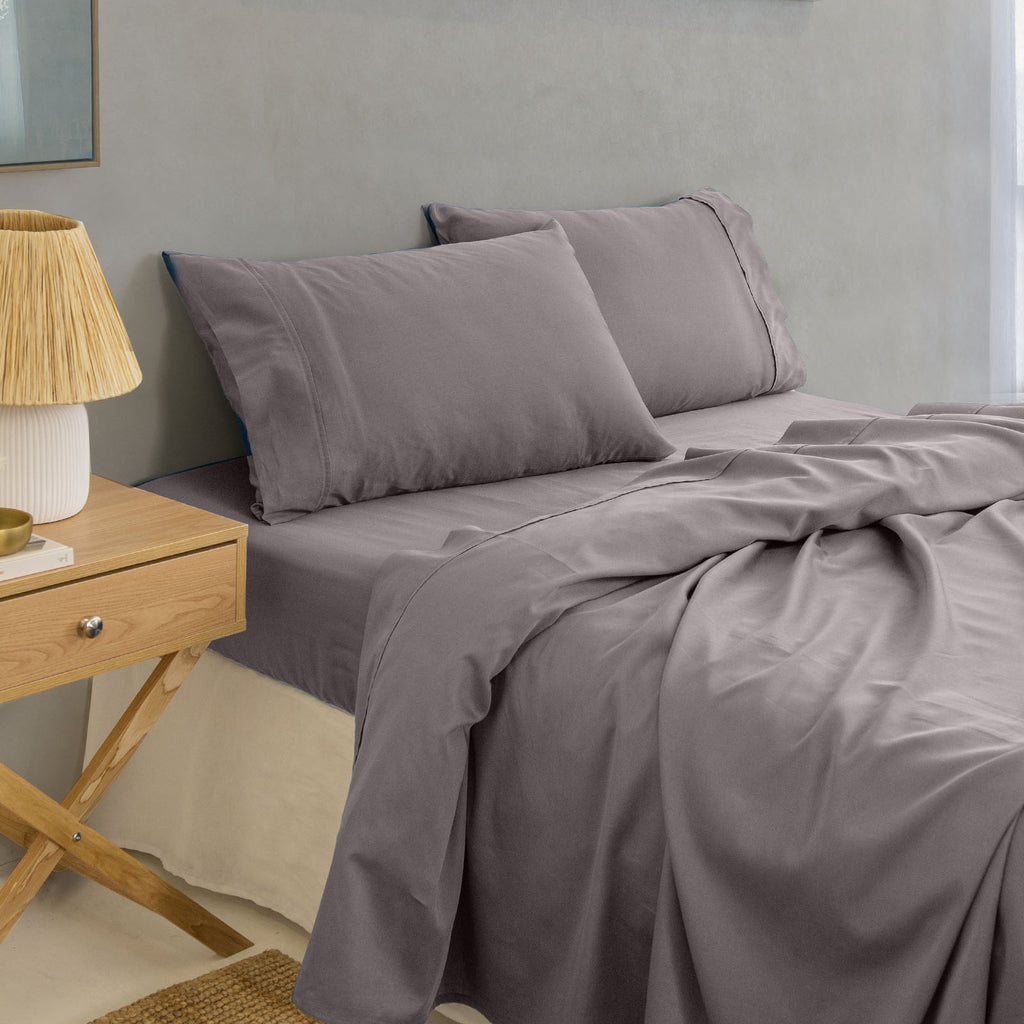 Royal Comfort - Balmain 1000TC Bamboo cotton Sheet Sets (King) - Dove-1951134853948903425