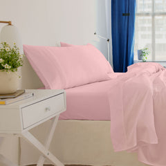Royal Comfort - Balmain 1000TC Bamboo cotton Sheet Sets (King) - Blush-1951134854330585090