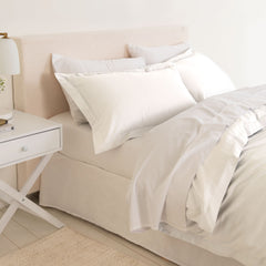 Royal Comfort - Balmain 1000TC Bamboo cotton Quilt Cover Sets (Queen) - White-1951134823074631681