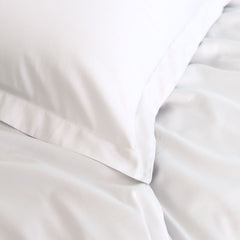 Royal Comfort - Balmain 1000TC Bamboo cotton Quilt Cover Sets (Queen) - White-1951134823074631684