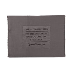 Royal Comfort - Balmain 1000TC Bamboo cotton Quilt Cover Sets (Queen) - Pewter-1951134823263375367