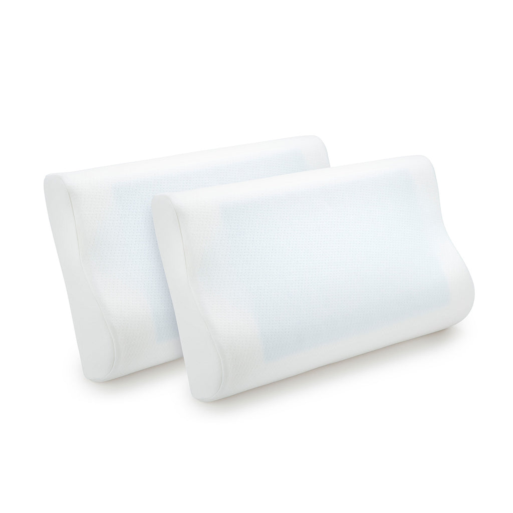 Royal Comfort - Gel Memory Foam Pillow Contour - Twin Pack-1951134816955142146