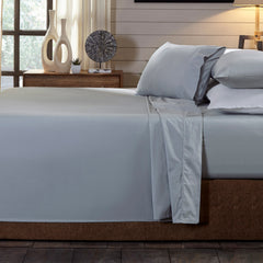 Royal Comfort - 250TC 100% Organic Cotton 4 Piece Sheet Set - Double - Graphite-1951134855089754112