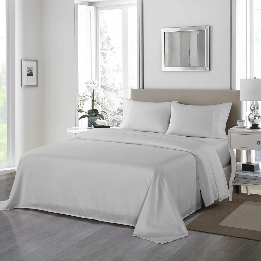 Royal Comfort 1200TC Ultrasoft 4 Piece Sheet Set - Queen - Silver-1951134858197733376