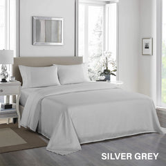 Royal Comfort 1200TC Ultrasoft 4 Piece Sheet Set - Queen - Silver-1951134858197733381