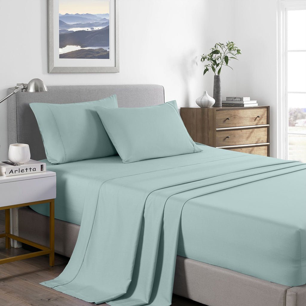 Royal Comfort Bamboo Cooling 2000TC Sheet Set - Queen-Frost-1951134860773036032