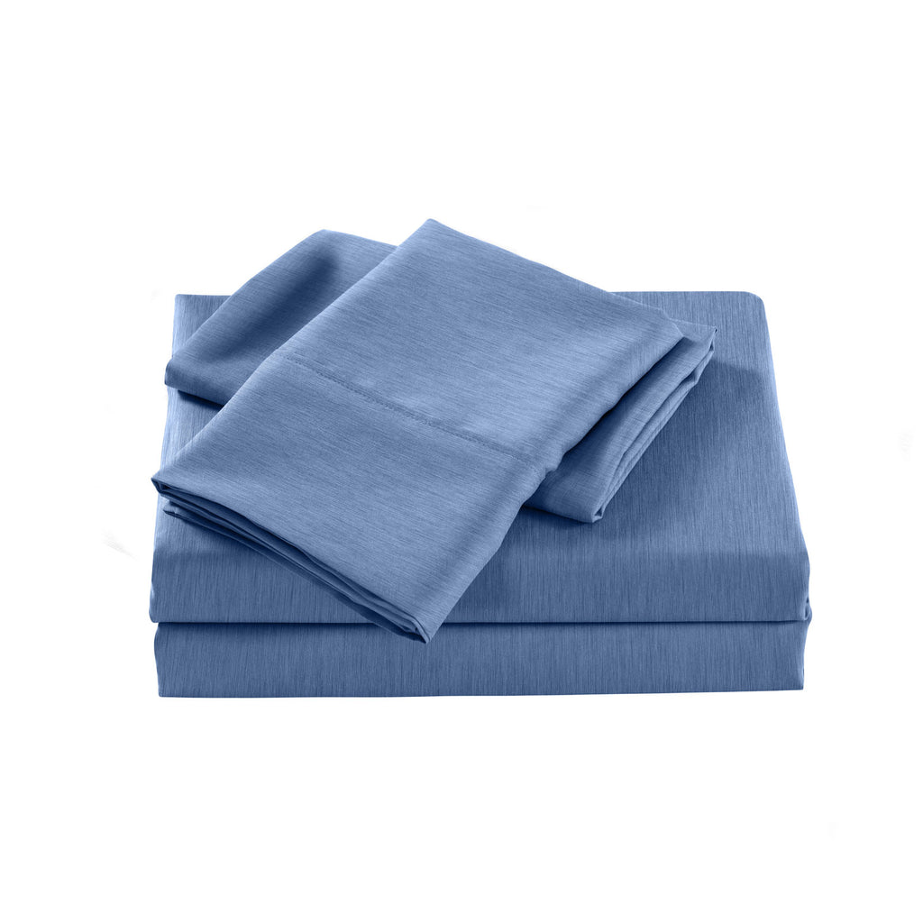 Royal Comfort Bamboo Cooling 2000TC Sheet Set - King-Denim-1951134862136184834