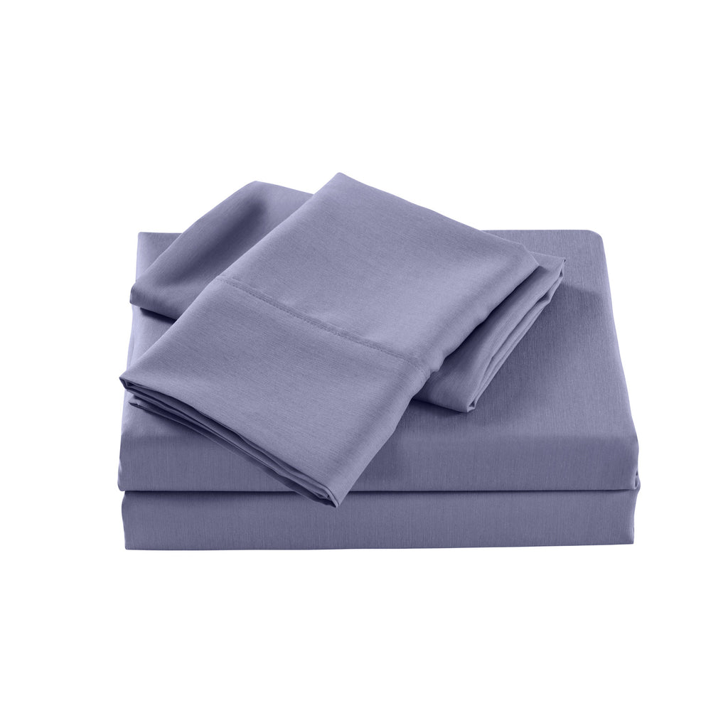 Royal Comfort Bamboo Cooling 2000TC Sheet Set - Single-Lilac Grey-1951134864120090626