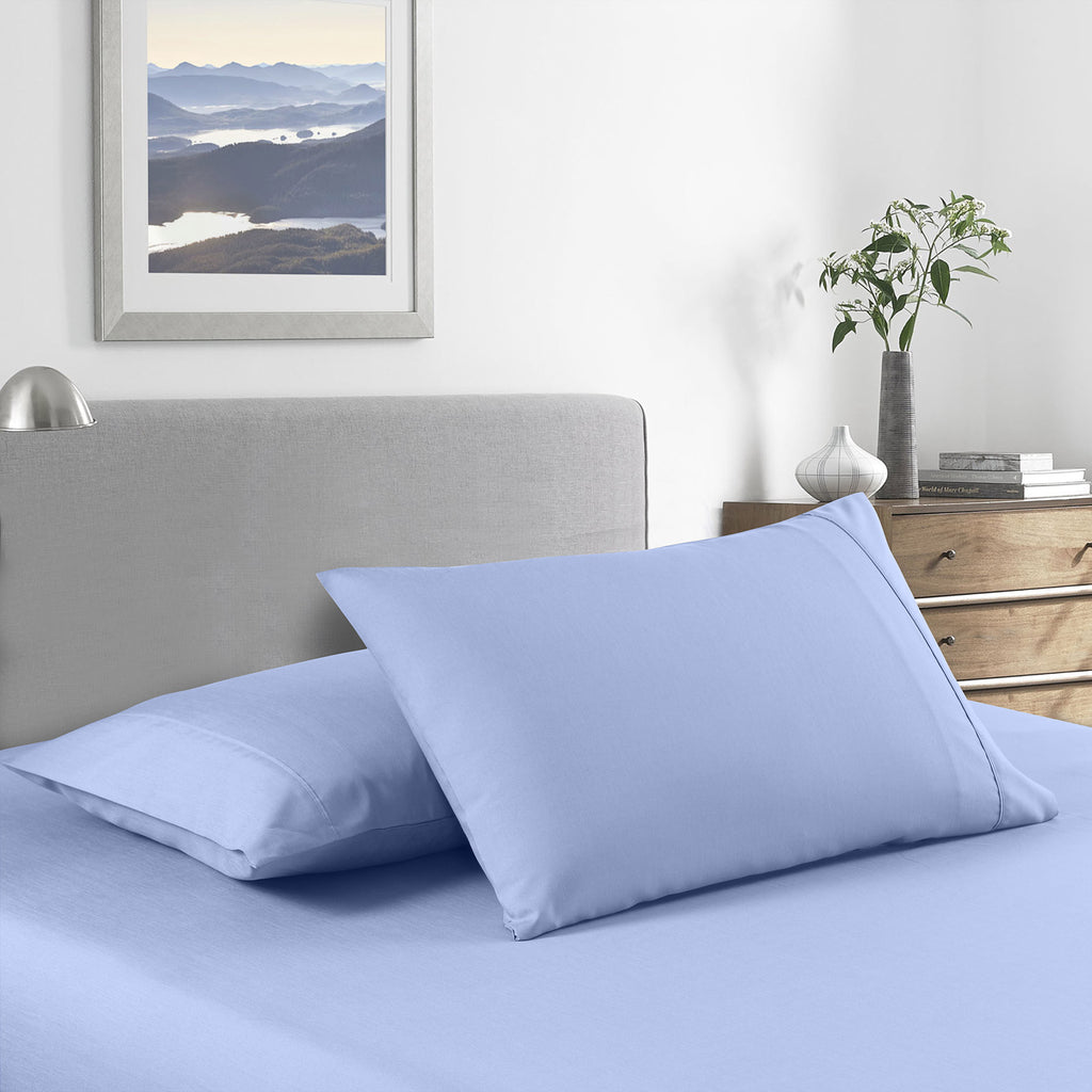 Royal Comfort Bamboo Cooling 2000TC Sheet Set - King Single-Light Blue-1951134865487433729