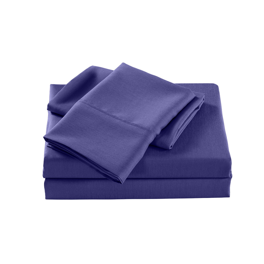 Royal Comfort Bamboo Cooling 2000TC Sheet Set - King Single-Royal Blue-1951134866196271106