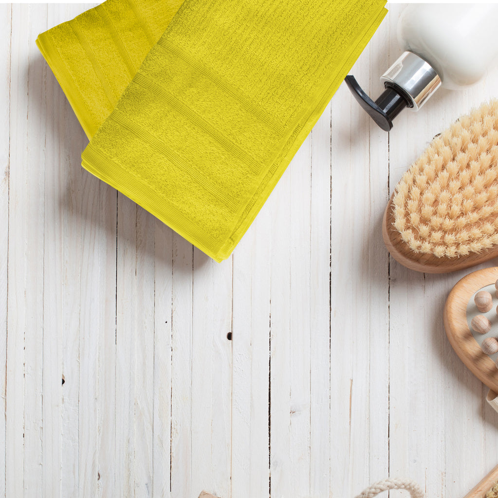 Royal Comfort Eden Egyptian Cotton 600 GSM 8 Piece Towel Pack Yellow-1951134891970269187