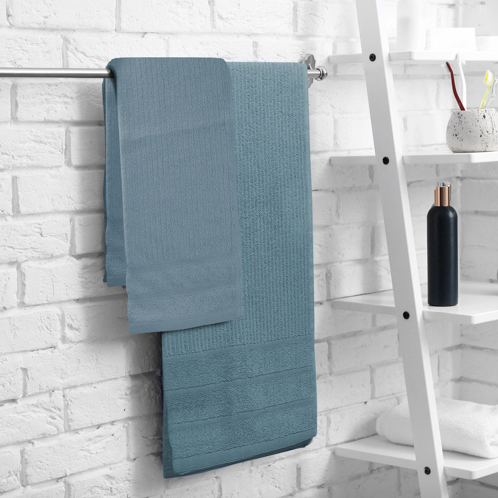 Royal Comfort Eden Egyptian Cotton 600 GSM 8 Piece Towel Pack Turquoise-1951134892721049605