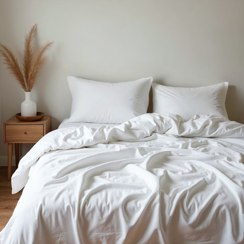 Royal Comfort 1500TC Cotton Rich Fitted 4 PC Sheet sets Queen White-1951134867957878785