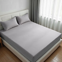 Royal Comfort 1500TC Cotton Rich Fitted sheet 3 PC Set Double-Indigo-1951134869878870016