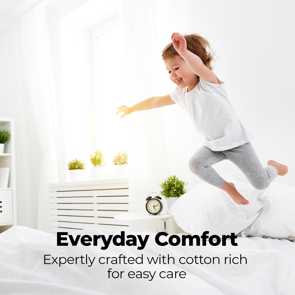 Royal Comfort 1500TC Cotton Rich Fitted sheet 3 PC Set Double-Indigo-1951134869878870022