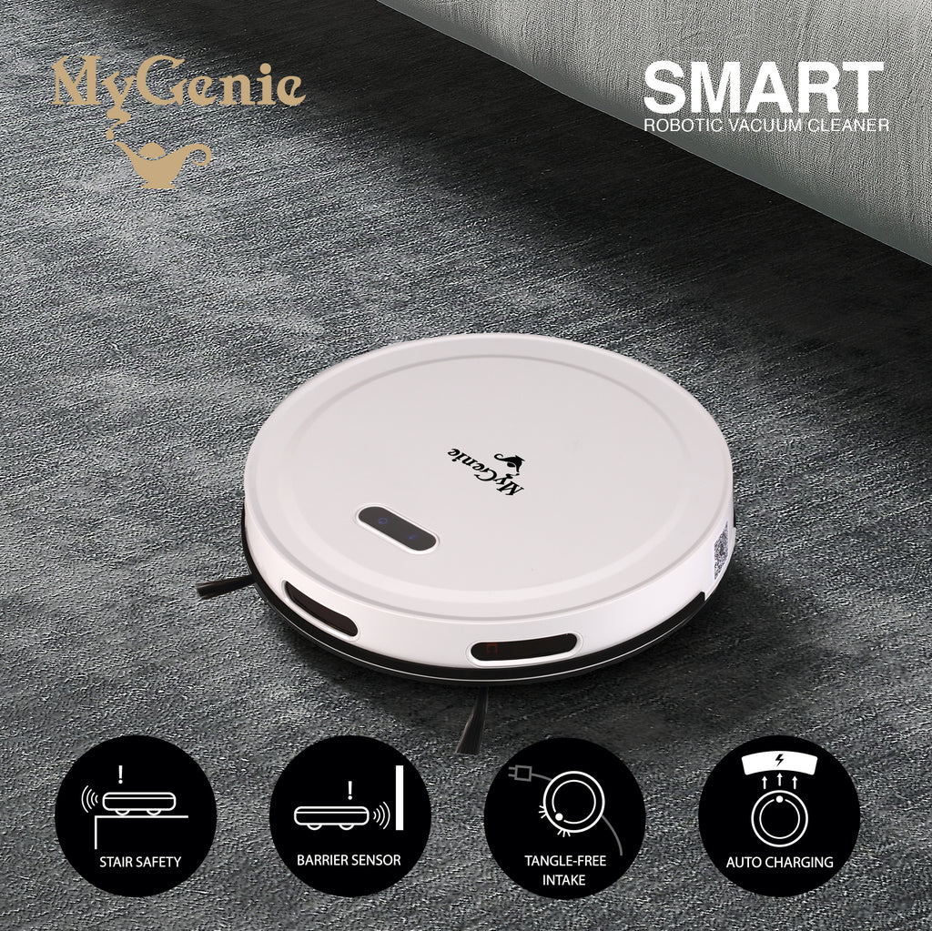 MyGenie Smart Robotic Vacuum Cleaner - White-1951134808264544256