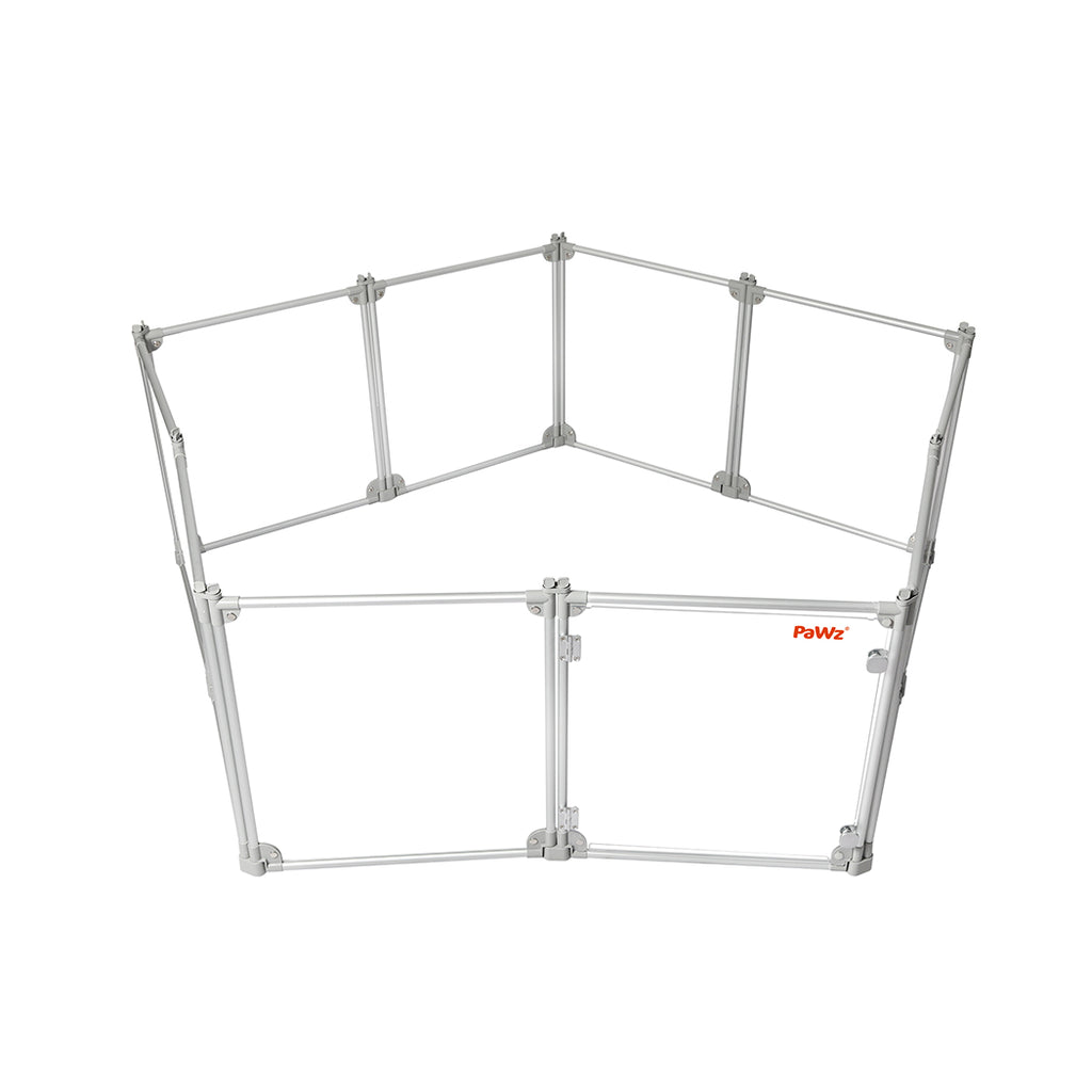 Pawz Pet Playpen Transparent Acrylic Clear Folding Dog Fence Kennel 10 Panel-1954802350732480513