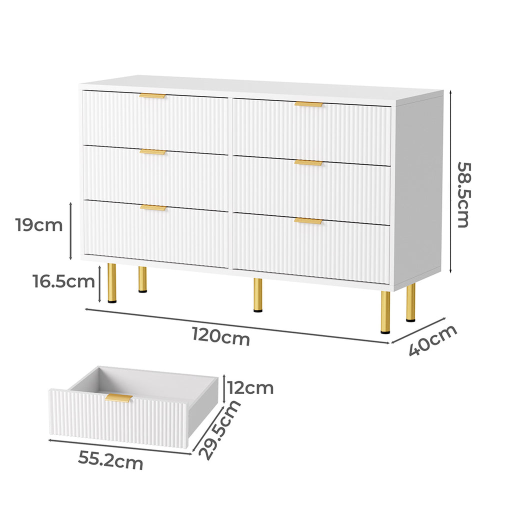 Levede Chest of 6 Drawers-1954802408722927618