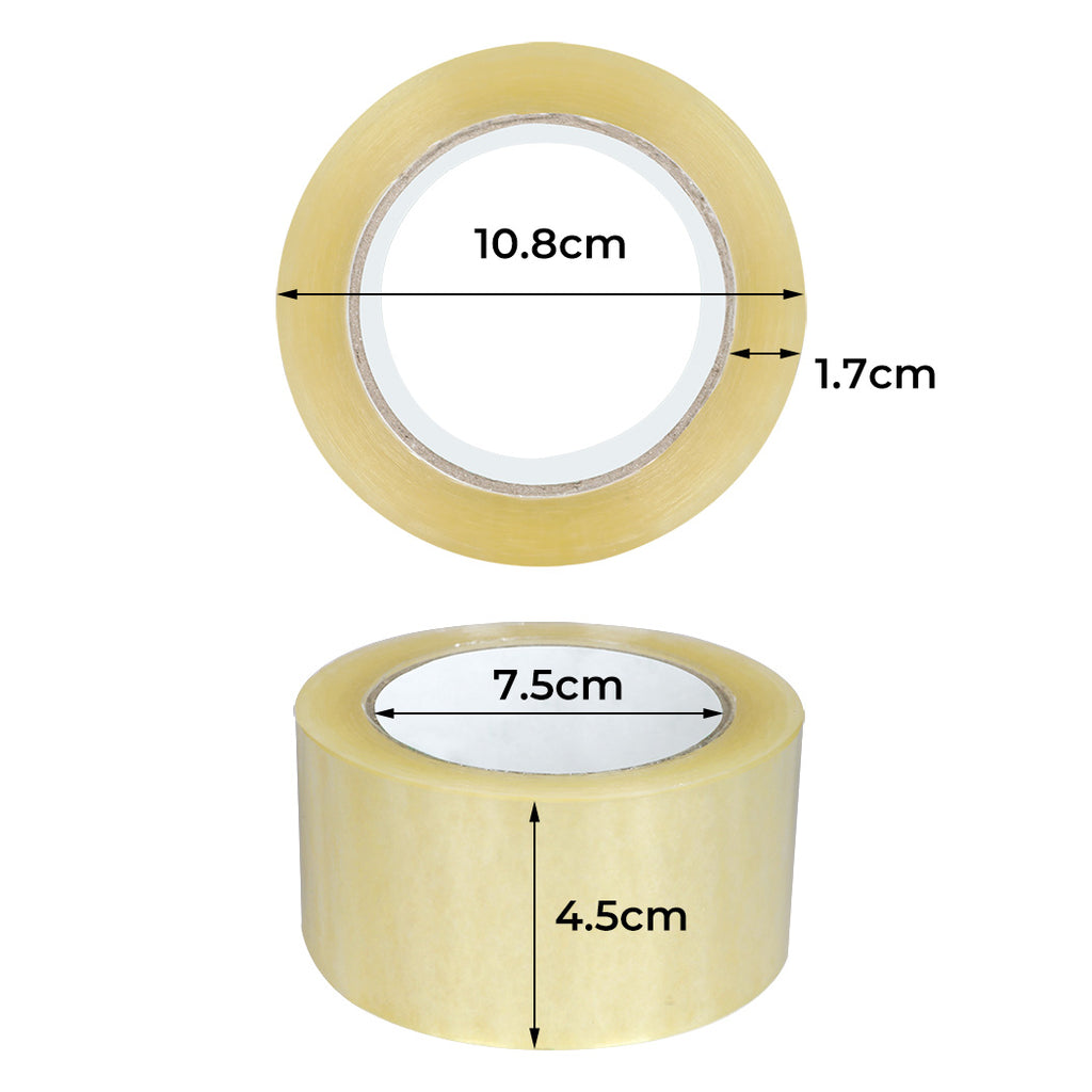 6 Rolls Packing Packaging Tape 45mmx75m-1954802469167042562