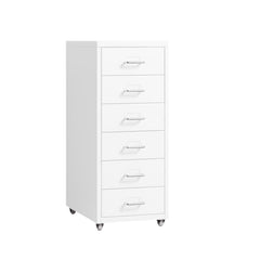 Levede 6 Drawer Office Cabinet Drawers White-1954802725782949888