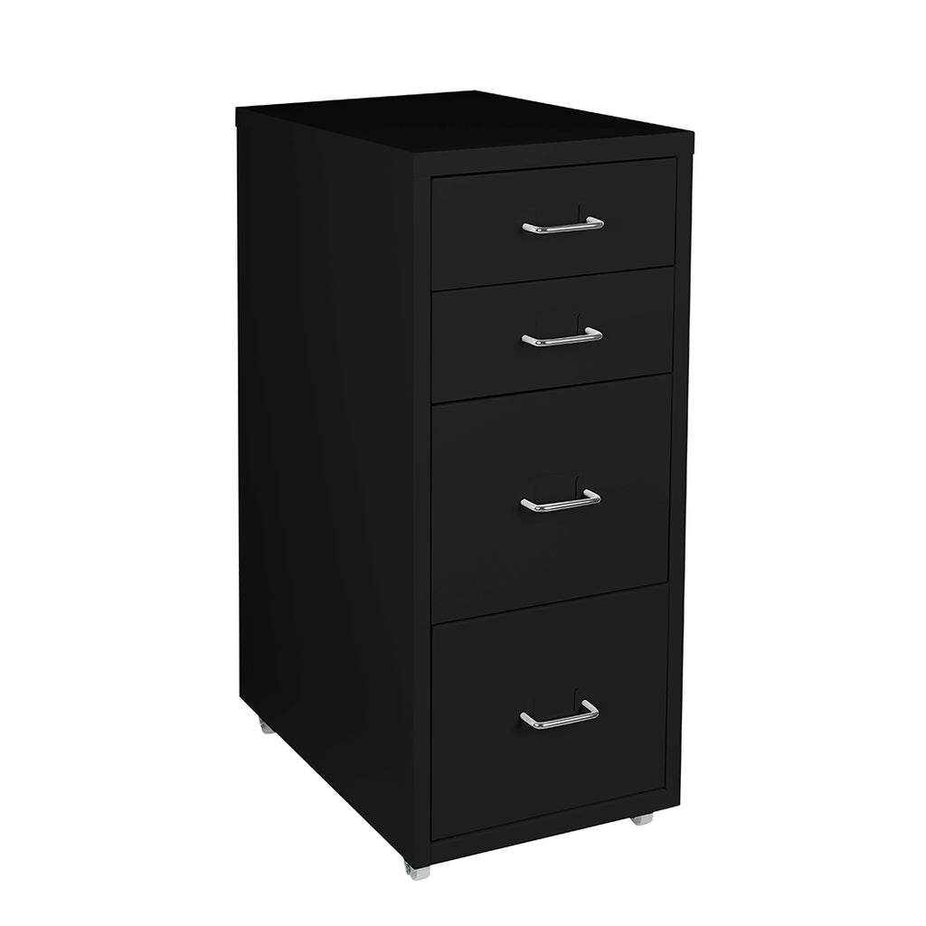 Levede 4 Drawer Office Drawers Cabinet Black-1954802724730179585