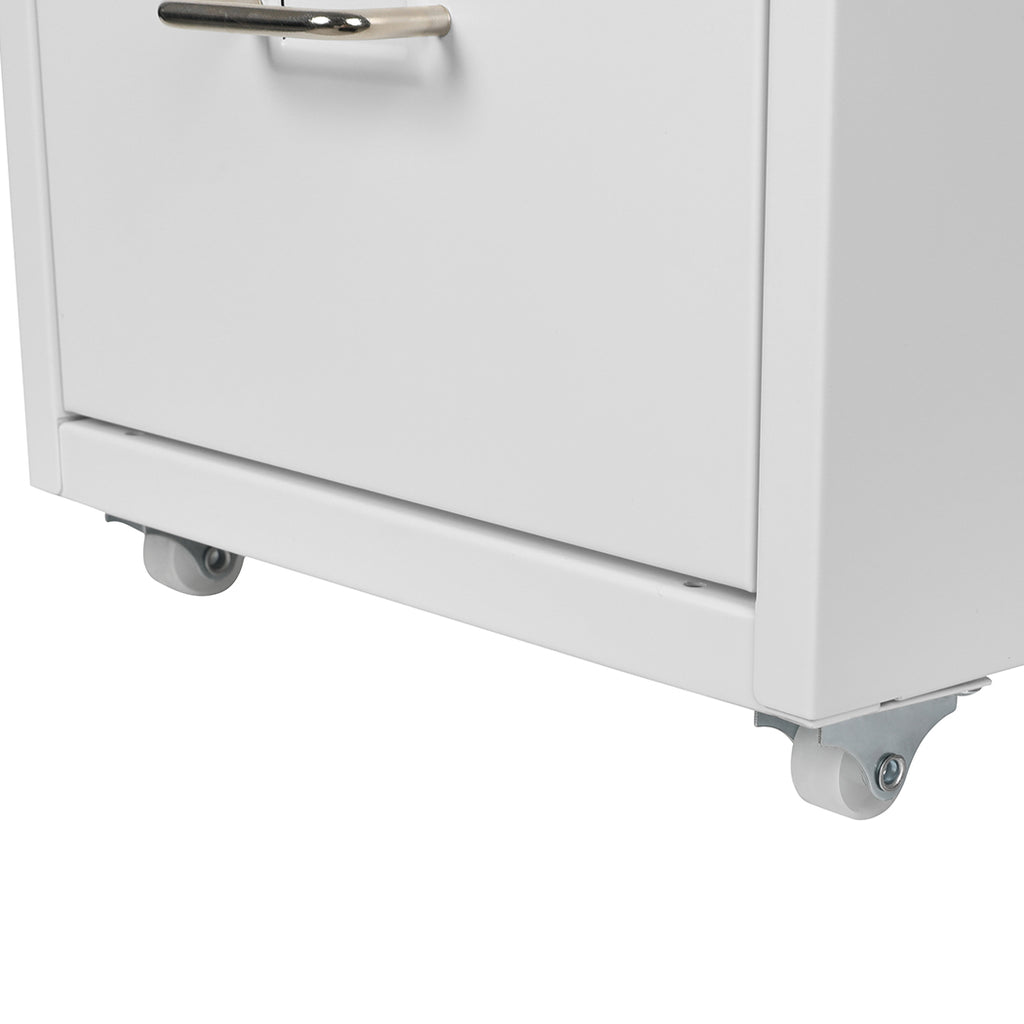 Levede 6 Drawer Office Cabinet Drawers White-1954802725782949892