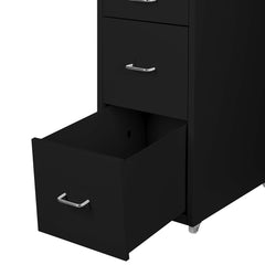 Levede 4 Drawer Office Drawers Cabinet Black-1954802724730179590