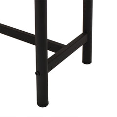 Levede 1x Dining Table +1x Bench Set Steel Home Kitchen Farmhouse Brown-1954802997833895939