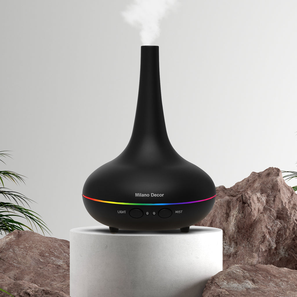 Milano Decor Ultrasonic Aroma Diffuser - Black Colour-1951134805307559936