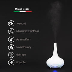 Milano Decor Ultrasonic Aroma Diffuser - White color:-1951134805471137795