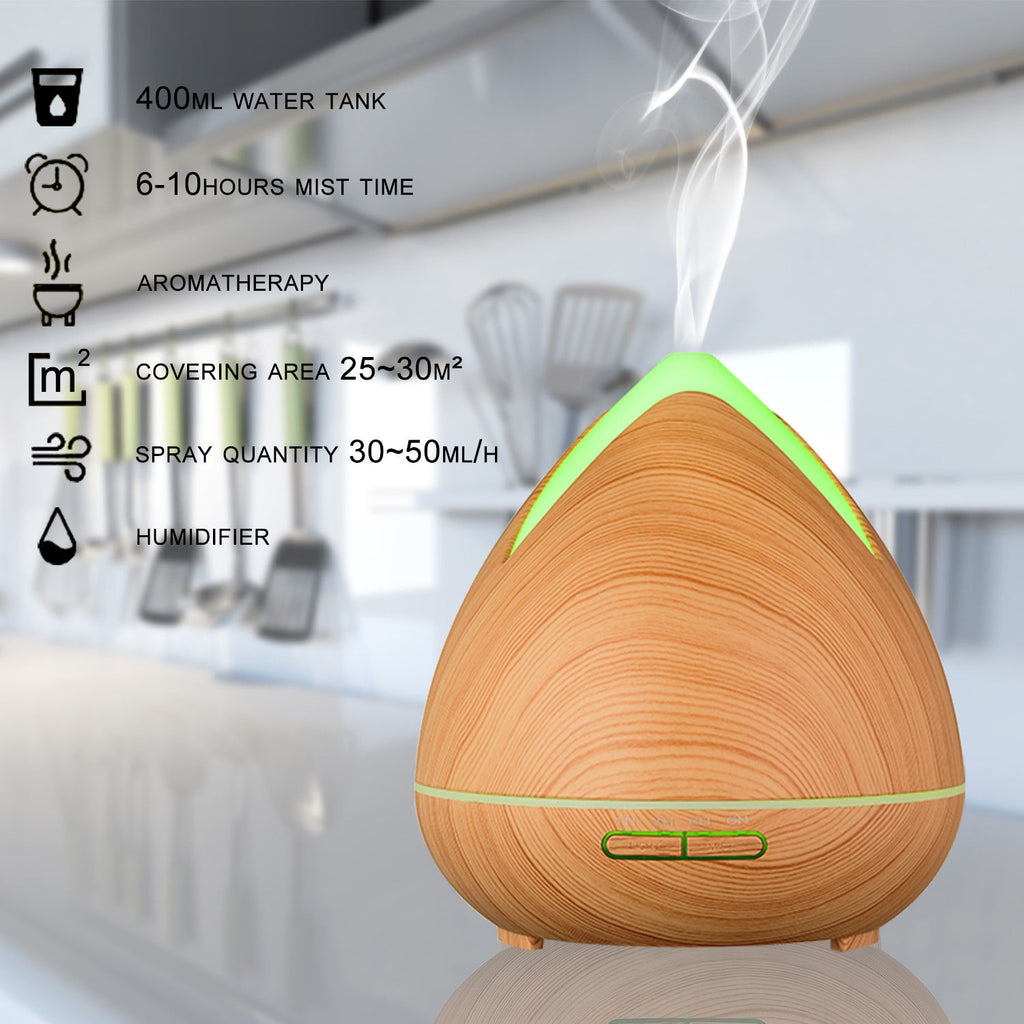 PureSpa Ultrasonic Diffuser  - Light Wood-1951134805810876419