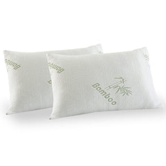 ROYAL COMFORT BAMBOO COVERED MEMORY FOAM PILLOW - 2PK-1951134817148080128