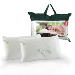 ROYAL COMFORT BAMBOO COVERED MEMORY FOAM PILLOW - 2PK-1951134817148080129