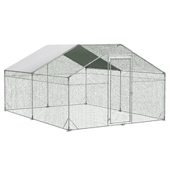 Pawz 400x300x194cm Large Metal Walk-in Chicken Coop Cage-1954802467145388040