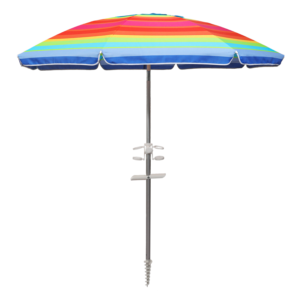 Mountview 2M Outdoor Beach Umbrellas Sand Colorful-1954802439458787336