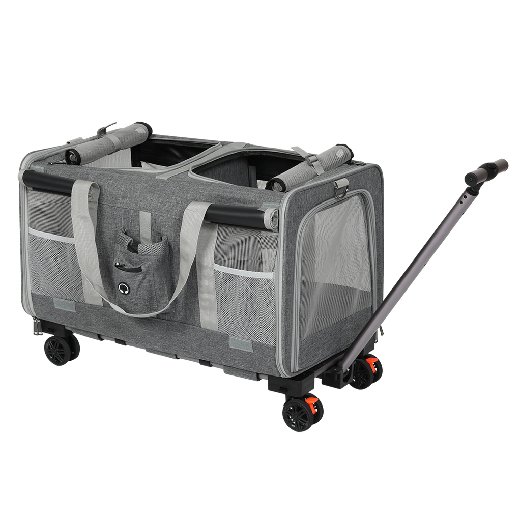 Pawz Pet Carrier 4 Wheel Portable Rolling Foldable-1954802466788872200
