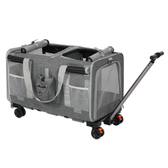 Pawz Pet Carrier 4 Wheel Portable Rolling Foldable-1954802466788872200