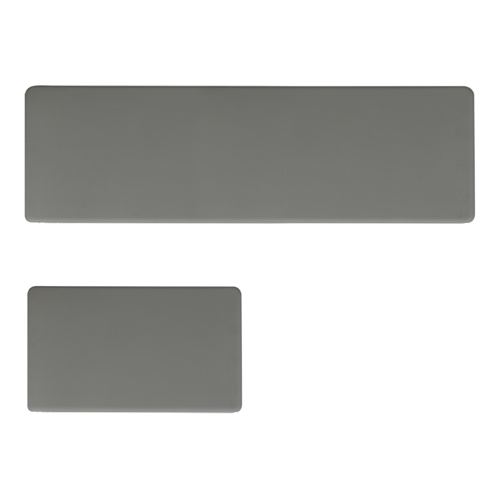 Marlow Kitchen Rug 2PCS Non Slip Anti Fatigue Mat Grey-1954802461264973832