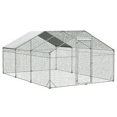 Pawz 600x300x194cm Large Metal Walk-in Chicken Coop Cage-1954802467329937416