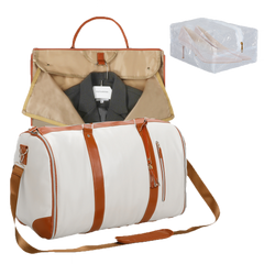 Slimbridge Garment Bags Hanging Suit Duffel Bag Beige-1954802452071059464