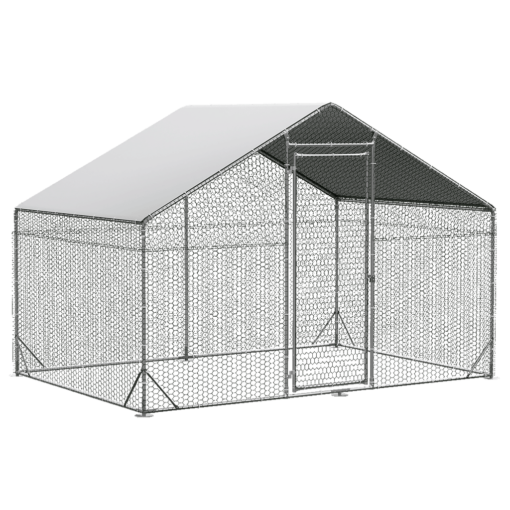 Pawz 200x300x194cm Large Metal Walk-in Chicken Coop Cage-1954802466965032968