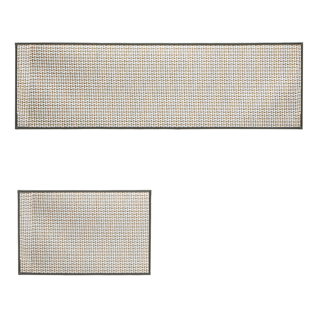 Marlow Kitchen Rug 2PCS Woven Non Slip Absorbent Grey-1954802460874903560