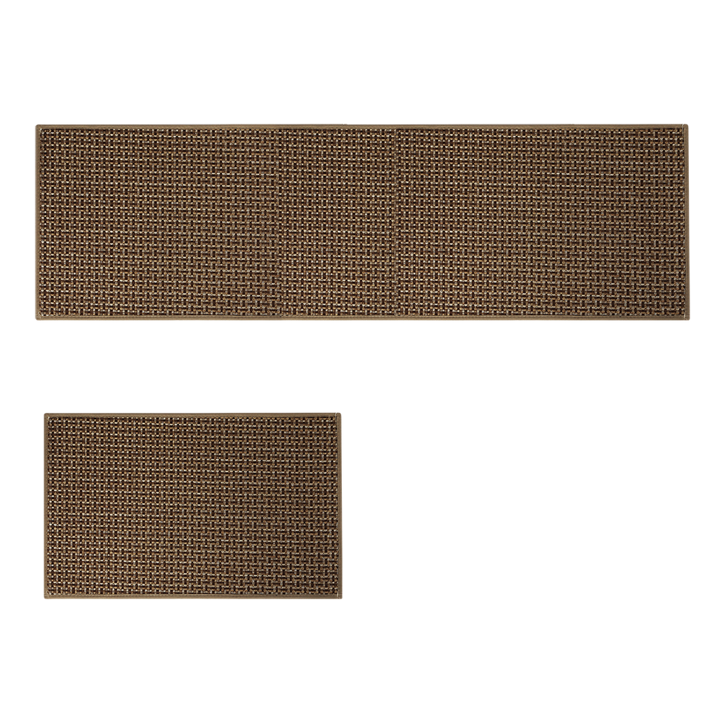 Marlow Kitchen Rug 2PCS Woven Non Slip Absorbent Brown-1954802460694548488