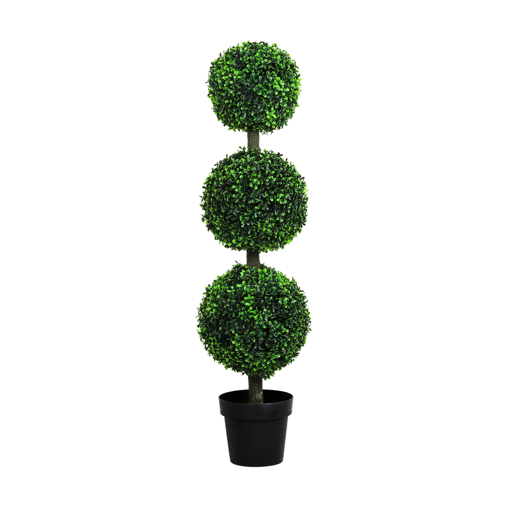 Lambu Artificial Triple Ball Boxwood Trees-1954802441748877320