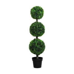 Lambu Artificial Triple Ball Boxwood Trees-1954802441748877320