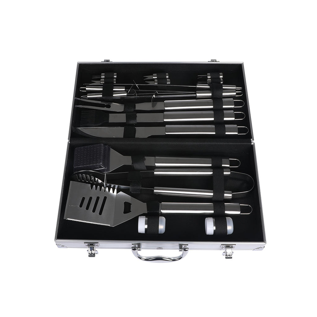Moyasu 18Pcs BBQ Tool Set Stainless-1954802905827643396