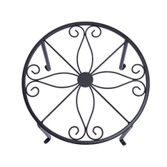 4 x Levede Metal Plant Stand Outdoor Black-1954802661220028422